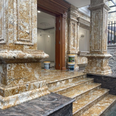 Thi công ốp cột trụ đá hoa cương TPHCM