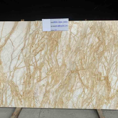 Đá Onyx Vàng Mạng Nhện 